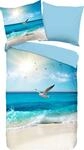 Good Morning Wendebettw&auml;sche Sealife Renforc&eacute; blau Gr&ouml;&szlig;e 200x200 cm (80x80...