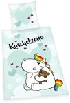 Herding Pummeleinhorn Bettwäsche-Set Kuschelzone, Kopfkissenbezug 80 x 80 cm, Herding Pummeleinhorn Bettwäsche-Set Kuschelzone, Kopfkissenbezug 80 x 80 cm,