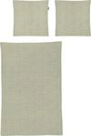 Irisette Bettw&auml;sche Soft-Seersucker gr&uuml;n Gr&ouml;&szlig;e 1x 135x200 cm + 1x 80x80 cm