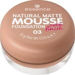 essence NATURAL MATTE MOUSSE FOUNDATION, Nr. 03, Nude, mattierend, abdeckend,