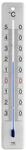 TFA Dostmann Analoges Innen-Au&szlig;en-Thermometer, 12.2046.61, aus Edelstahl, Innen- und