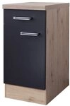 Smart M&ouml;bel Unterschrank 40 cm Anthrazit - Lino