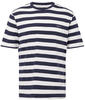 GANT Herren Stripe SS T-Shirt, Evening Blue, L