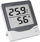 TFA Dostmann Thermometer innen digital mit gro&szlig;em Display, 30.5002, Innentemperatur
