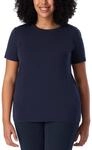 Schiesser Damen Schlafshirt Kurzarm Modal - Mix + Relax Pyjamaoberteil, Blau_175475,