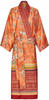 Bassetti Kimono Pallanza O1 aus Baumwoll-Satin in der Farbe Orange, Größe: S-M,