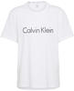 Calvin Klein Damen T-Shirt Kurzarm Rundhalsausschnitt, Weiß (White), XS