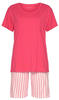 Schiesser Damen Schlafanzug Kurz Pyjamaset, Pink 504 (I), 38