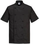 Portwest C734 Kent Kochjacke Robustes Langlebiges Twillgewebe | Schwarz, S,