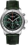Zeppelin Serie LZ14 Marine Quarz Chronograph mit Lederband 8888-4