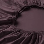 ESTELLA Spannbetttuch Feinjersey | aubergine