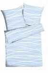 Kaeppel Bettw&auml;sche Motion Colours Mako Satin - 100% Baumwolle (Blau, 1 x 80x80...