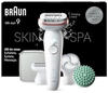 Braun Silk-épil 9 SkinSpa All-in-One Set, Epilierer Damen / Haarentferner für
