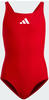 ADIDAS Girl's 3 Bars SOL ST Y Swimsuit, Better Scarlet/White/Shadow red, 3-4...