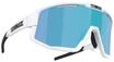 Bliz Fusion Small Matt White/Brown w Blue Multi