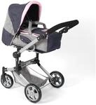 Bayer Chic 2000 587 26 JARA Kombi-Puppenwagen grau dunkelblau