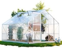 GARMIO&reg; Gew&auml;chshaus Arona 310x250cm f&uuml;r den Garten, Alu Fr&uuml;hbeet inklusive