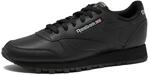 Reebok Damen Classic Leather Sneakers for Black Or White Tennis Shoes Womens Size 5