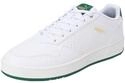 PUMA Unisex Court Classic Turnschuhe, Puma White Vine Puma Gold, 38.5 EU