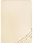 biberna Deluxe Jersey-Elastic-Spannbetttuch 180x200 cm - 200x220 cm beige | 95%