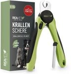 ReaVET Krallenschere f&uuml;r Hunde & Katzen - Inklusive Krallenfeile & Abstandshalter I