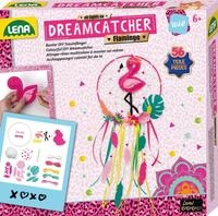 Lena Traumfänger Bastelset mit Flamingomotiven, 56 Teile Komplettset mit 20 cm
