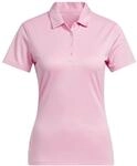 adidas Damen Women's Solid Performance Short Sleeve Polo Shirt, Light pink, M