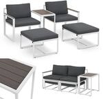 Juskys Gartenm&ouml;bel Sofa Set 5-teilig Bari mit Tisch & Polster - Metall...