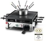 Solis Combi Grill 3 in 1 796 Raclette 8 Personen - Raclette Fondue Kombi -...