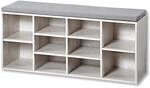 Kesper Schuhschrank mit Sitzkissen, Material: Faserplatte, Ma&szlig;e: B103,5 x H48...