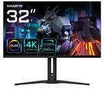 Gigabyte AORUS FO32U2 32&rdquo; OLED Gaming Monitor - 3840 x 2160 (UHD), 240Hz, 0,03ms,