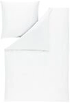 ESTELLA Bettw&auml;sche Valetta | Weiss | 135x200 cm + 80x80 cm | seidig-gl&auml;nzende