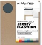 Schlafgut Easy Jersey Elasthan Topper Spannbettlaken 180x200 bis 200x220 Grey Deep,