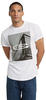 G-STAR RAW Herren HQ oldskool logo lash r t T-Shirts, Weiß (white D24683-C372-110),