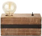 BRILLIANT Lampe Woodhill Tischleuchte antik/schwarz | 1x A60, E27, 30W, g.f.