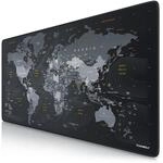 TITANWOLF - XXL Speed Gaming Mauspad Titanwolf Weltkarte 900 x 400mm - XXL Mousepad -