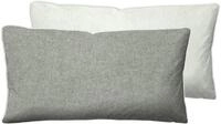 biberna Premium-Melange-Flanell Kopfkissenbezug 40x80 cm grau &ndash; Biber | 100%