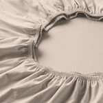 ESTELLA Spannbetttuch Feinjersey | beige | 150x200 cm | b&uuml;gelfreie &...