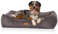 Knuffelwuff Hundebett aus Cord mit Handwebcharakter Olivia XXL 120 x 85cm...