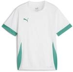 Puma Unisex Teamgoal Matchday Jr Fu&szlig;balltrikot, Puma White-Sport Green-Sport Green,
