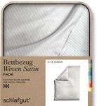 schlafgut Woven Fade Satin Bettw&auml;sche 155x220cm gestreift Bettdecke Bezug...