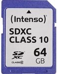 Intenso SDXC 64GB Class 10 Speicherkarte