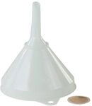 h&uuml;nersdorff Fasstrichter 253 mm, mit Sieb, HD-PE, natur, braun