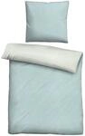biberna 0840500 Wende-Bettw&auml;sche Garnitur mit Kopfkissenbezug Melange-Flanell...