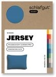 schlafgut Easy Jersey Kissenbezug 40x60 cm 100% Baumwolle, Blue Mid