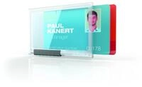 Durable Kartenhalter Pushbox Duo, 10 St&uuml;ck, transparent, 892119