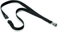 Durable Textilband Soft Colours mit Karabinerhaken, 10 St&uuml;ck, schwarz, 812701