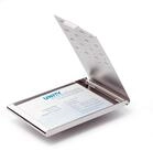 Durable Visitenkartenspender Business Card Box Chrome, 1 St&uuml;ck, silber, 244023