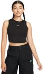 Nike Damen Sportswear Essentials Tank top, Black/Sail, XS