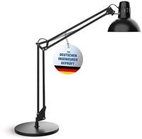 MAUL Schreibtischlampe schwarz MAULstudy flexibler Doppelarm E27 Metallfu&szlig; 